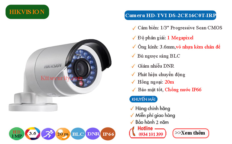 Camera-Hikvision-1MP-HD-TVI-DS-2CE16C0T-IRP